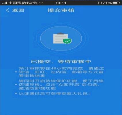 审核中截图