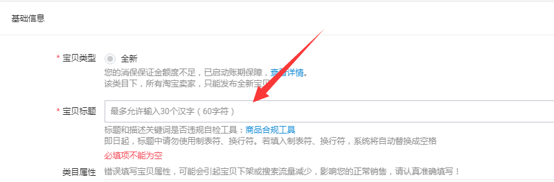 淘宝发布宝贝标题名称最多可以容纳几个汉字?