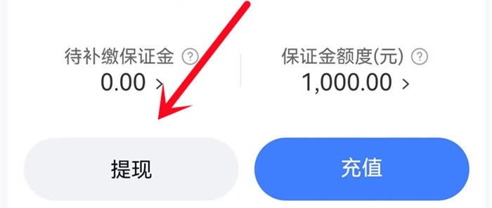 保证金提现按钮