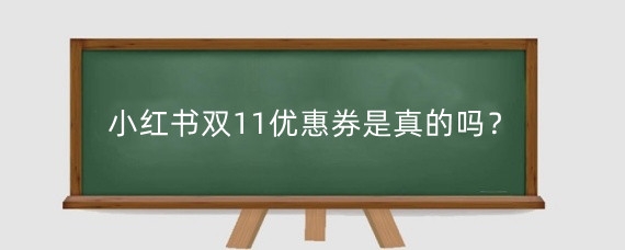 小红书双11优惠券是真的吗?小红书退货优惠券会回来吗?