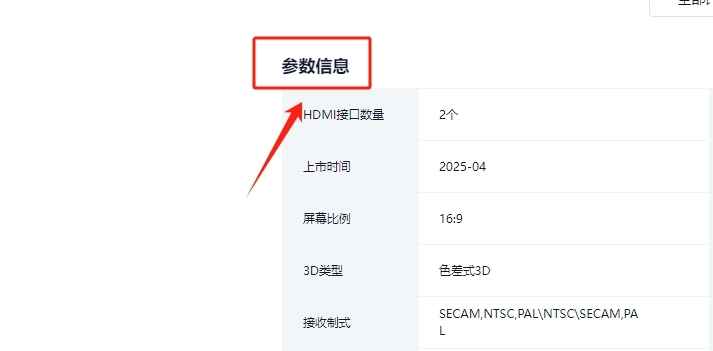 规格参数